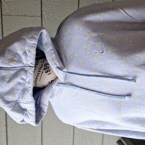 Nike Sportswear Club Fleece Hoodie Pullover Size XL RARE color Periwinkle Yellow